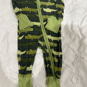 Little Sleepies OG Green Crocs Zippy Print